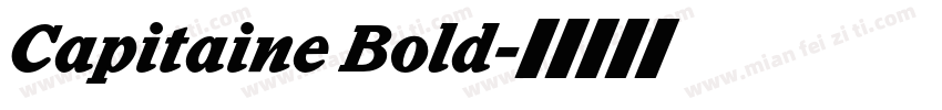 Capitaine Bold字体转换
